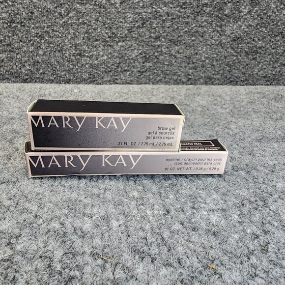 Mary Kay Lot of Clear Brow Gel & Deep Brown Eyeliner Pencil Discontinued - Picture 1 of 3